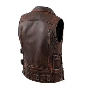 Chaleco de cuero de nuevo diseño para hombre, fabricado en Pakistán, en oferta, de buena calidad, disponible en stock. - Product Image 2