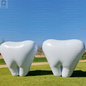 Modelo de Diente Inflable LED Gigante de 2 m, Dientes Inflables con Logotipo Personalizado para Clínica Dental, Decoración de Eventos, Promoción de la Salud Bucal, Exposiciones - Product Image 1