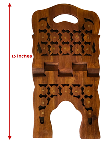 Soporte de Madera Artesanal para Libros, Corán, Biblia, Plegable, Decorativo, para Hogar, Oficina, Estudio, Exhibición de Libros Religiosos - Product Image 3