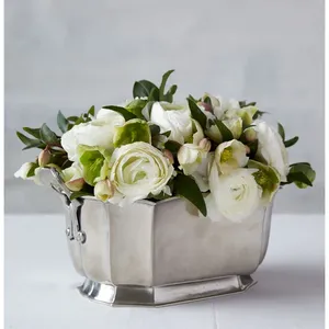 Cuenco Decorativo de Lujo Hecho a Mano para Interiores Modernos de Primera Calidad, Cuenco Metálico de Alta Gama para Decoración Elegante de Sala de Estar, Plateado y Seguro - Product Image 2