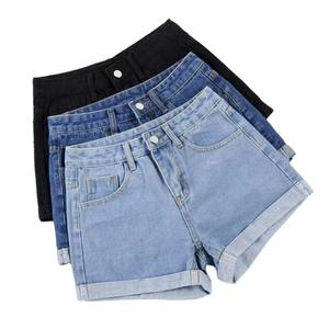 Pantalones Cortos de Mezclilla Tejidos Azules OEM para Hombre, Estilo Casual de Verano, Pierna Ancha, Desgastados, Fabricantes Personalizados, Proveedores Mayoristas de Pakistán, Exportación - Product Image 1