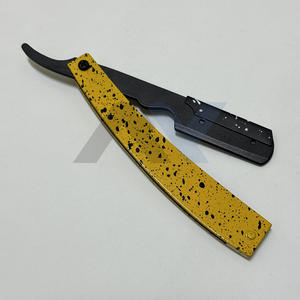 Rasoir à lame pivotante Mamaz Yara, lancement récent, fabrication directe usine, OEM, en acier inoxydable avec revêtement papier, lame droite remplaçable - Product Image 4