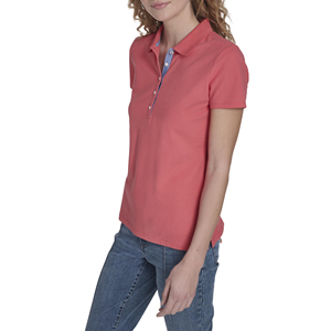 Stylish Button V Neck <b>Womens</b> Polo Shirts Short Sleeve Summer Shirt For Ladies Office Wear Slim Fit Trendy Fashionable Apparel - Product Image 4