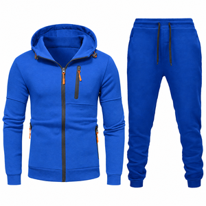 <b>Men's</b> Vintage Reversible Solid Corduroy Lightweight Casual <b>Long</b> Sleeve Pants <b>Coat</b> Two-Piece Suit Spring and Autumn - Product Image 3