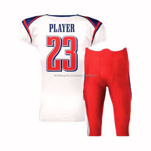 ชุดเล่นฟุตบอลอเมริกันเสื้อผ้าทอลายทแยงชุดทอลายทแยงโพลีเอสเตอร์100% ตามสั่ง - Product Image 5