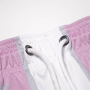 Shorts de sport décontractés pour hommes en maille double couche avec dentelle, légers, 100 % polyester, fermeture à cordon, qualité supérieure, OEM - Product Image 3