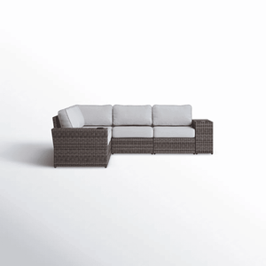 Sofá Seccional de Mimbre Reversible para Exteriores de 102 Pulgadas de Ancho con Cojines, Muebles de Patio Completamente Ensamblados - Product Image 3