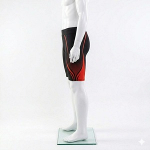 Shorts de Vale Tudo légers pour hommes avec logo frontal, coupe ergonomique durable, design résistant à la transpiration, pour sports de combat et séances de gym - Product Image 4