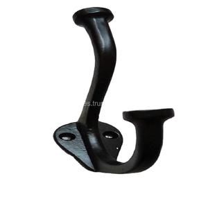 ขายส่งตะขอแขวนหมวกและเสื้อโค้ทเหล็กหล่อ ขายส่งตะขอแขวนเสื้อโค้ทเหล็กสีดำ ตะขอแขวนผนัง - Product Image 1