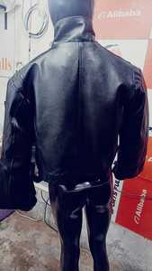Veste bomber en cuir d'agneau véritable pour femmes, coupe-vent, rembourrage 100% polyester, vente en gros, fabrication OEM, approvisionnement en vrac - Product Image 3