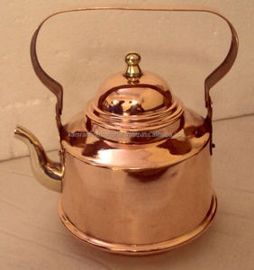 กาต้มน้ำทองแดงทำจาก1L เป็นมิตรกับสิ่งแวดล้อมทำจากทองแดงบริสุทธิ์100% สำหรับใช้ในบ้านโรงแรมร้านอาหาร - Product Image 4