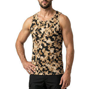 Prix de gros – Débardeur homme sans manches, design optimal, vêtement de fitness respirant en Spandex/Coton tricoté, style urbain haut de gamme - Product Image 1