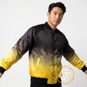 ไอโอตาที่ปรับแต่งได้ |   เสื้อแจ็คเก็ตวาร์ซิตี้ผู้ชาย ผ้าไหมซาตินปักลาย ระบายอากาศได้ดี 100%  ลายซิกมา กรีก ฟราตเตอร์นี  แบบเย็บติดกัน - Product Image 2