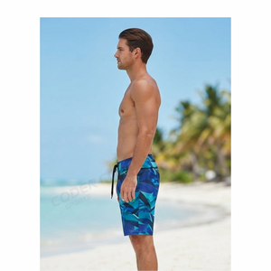 Pantalones Cortos de Baño Personalizados para Hombre, Estilo Urbano, de Verano, con Cordones, Sólidos, Ecológicos, con Estampado por Transferencia Térmica, Ajuste Holgado y Transpirables - Product Image 5