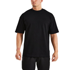 Custom Design Blank Front <b>Box</b> Tee Shirt Streetwear Oversize T-Shirt Heavyweight Cotton Breathable Drop Shoulder Men - Product Image 1