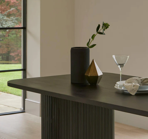 Juego de Mesa de Comedor Rectangular de Madera de Teca Sólida Le Bernardin, Estilo Minimalista - Product Image 3