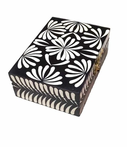 Handmade Bone Inlay Jewelry Chest Elegant Wooden Keepsake Storage <b>Box</b> <b>for</b> Women Home Decoration and <b>Gifts</b> - Product Image 4
