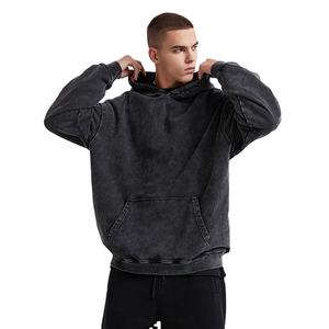 Fabricante personalizado de peso pesado en blanco Vintage Hoodies Oversized Boxy Drop Shoulder Unisex Hoodies Acid Wash Hoodies para hombres - Product Image 1