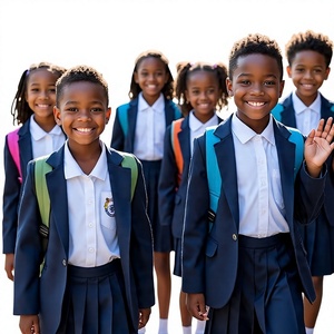 Uniforme scolaire de haute qualité pour l'école primaire, chemise blanche unisexe à manches courtes, ensemble pour enfants, tailles personnalisées, polyester/coton, 5-7 jours - Product Image 4