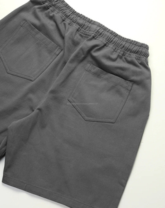 Shorts cargo mi-taille en laine légère pour homme, respirants, écologiques, avec cordon de serrage, séchage rapide, motif uni, style urbain - Product Image 3