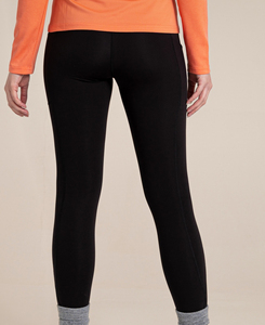 Leggings Negros Sin Costuras para Mujer, Cintura Media, Bolsillo con Cremallera, Deportivos, Elásticos, Transpirables, Spandex/Algodón Orgánico, 220g - Product Image 2