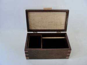 Luxury Walnut Wood Watch Bracelet Jewelry Box with Soft Grey Velvet Lining - Premium Multiple Slots Display Case Organizer - Product Image 5
