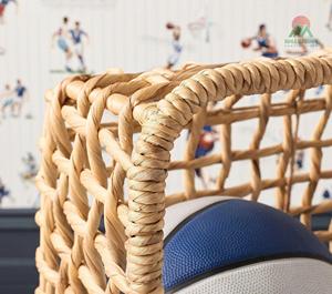 Soccer Goal Handwoven Water Hyacinth <b>Laundry</b> Hamper <b>Basket</b> for Kids Eco Friendly Toy Organizer Bin For Home Nursery Decor - Product Image 3