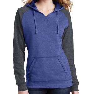 Winter Raglan Contrast Cotton Fleece <b>Hooded</b> <b>Sweatshirt</b> Full Sleeve Loose Fit Fashion Brand Hoodies For Women's - Product Image 4