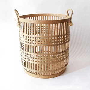 Retro home accessory decor storage baskets competitive price natural <b>bamboo</b> basket <b>container</b> - Product Image 6