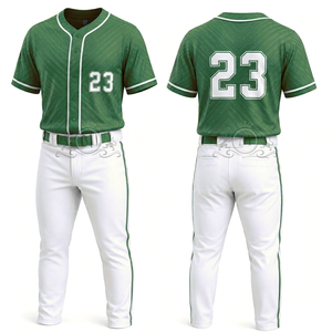 Maillot de baseball pour homme avec numéro 23 imprimé par sublimation, pantalon blanc, manches courtes, polyester respirant, coupe régulière - Product Image 4