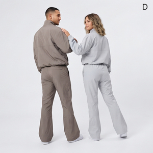 Survêtement unisexe léger coupe-vent 100 % nylon, pull à demi-zip et pantalon à cordon de serrage, imperméable, pour tenue décontractée - Product Image 5