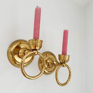 Handmade Wall Mounted Brass <b>Candle</b> <b>Sconce</b> Decorative Metal Wall Accent for Luxury Hotel Lobby Home Décor - Product Image 2