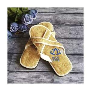 SANDALES DE BAIN POPULAIRES 2026 en loofah, sandales en fibres végétales pour un gommage doux et une utilisation en intérieur - Product Image 1