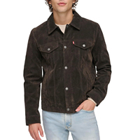 Blouson Bomber en Cuir pour Homme, Col Rabattu en Toile, Fermeture Éclair, Coupe-Vent, Écologique, Bleu Clair, Idéal Printemps