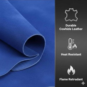 ถุงมือหนังวัวแท้สำหรับงานเชื่อม งานฮอกกี้ ป้องกันความร้อนและประกายไฟ ทนไฟ สำหรับงานก่อสร้าง - Product Image 5