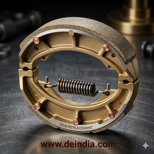 Bande de frein de moto haute performance avec ressort |   Plaquettes de frein à tambour durables, remplacement OEM - Product Image 4