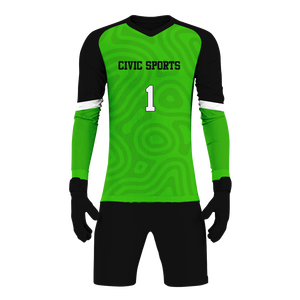 Maillots de football respirants ensemble de gardien de but logo personnalisé uniforme de football - Product Image 5