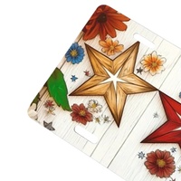 Platos Decorativos Personalizados de Aluminio con Estampado de Estrella y Flor, Acabado Brillante, los Más Populares de EE. UU. en 2026, de Alta Calidad y Fabricación Personalizada
