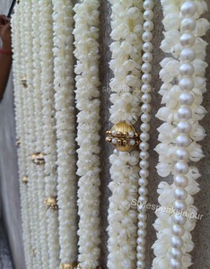Decoración para el hogar, conjunto de telón de fondo de flores artificiales de Mogra y loto, guirnalda de Mogra con conjunto de decoración de telón de fondo de loto, conjunto floral de Mogra y loto - Product Image 5