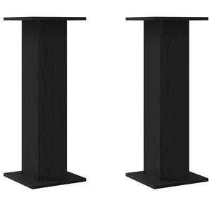 Support pour plantes en chêne noir, 2 pièces, 11,81 x 11,81 x 31,50 po, pour paniers suspendus et accessoires - Product Image 2