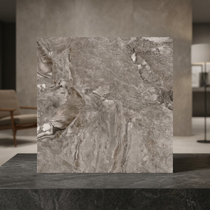 Pour le salon Design marron moderne 600x600mm Carreaux d'intérieur 24x24 Porcelaine polie Aspect marbre 60x60 Carreaux de granit - Product Image 6