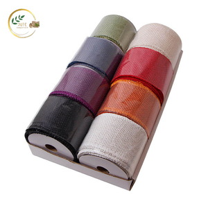 Tissu d'emballage cadeau en jute écologique – Tissu d'emballage rustique en fibres naturelles pour mariage, festival et décoration de cadeaux - Product Image 2