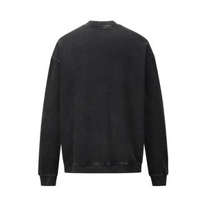 Sweat-shirt ras du cou surdimensionné brodé de LOGO personnalisé avec coton vierge polaire - Product Image 6