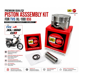Kit de piston pour TVS XL 100 4S BS6, diamètre 51,00 mm, surface lisse, anneau OEM, 51,00 mm, à bas prix auprès du vendeur - Product Image 1