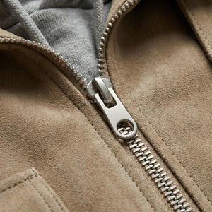 Custom Suede Leather <b>Utility</b> Bomber <b>Jacket</b> Detachable Hooded Multi Pocket Techwear Streetwear Wholesale <b>Men</b> Outwear Manufacturer - Product Image 6
