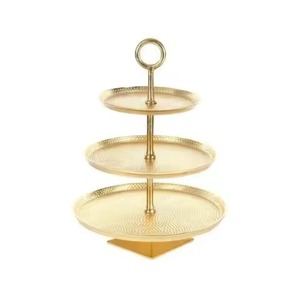 <b>Buffet</b> Use Metal Cake Stand Cake Display Stand Dessert Serving Tray Party <b>Table</b> Decor Elegant Setup - Product Image 1