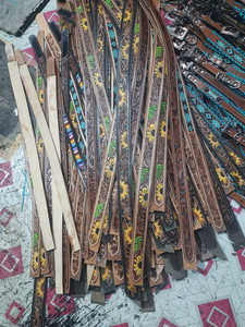 Cinturón Western Vintage de Cuero Vacuno con Pelo, Hebilla de Metal de Aleación, Diseño Cosido Personalizable Ecológico, Mejor Precio al por Mayor - Product Image 6