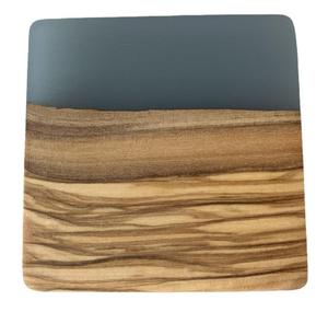 Regalo de inauguración para casa o apartamento nuevo: Posavasos creativos de resina y madera, estilo moderno, de madera y resina epoxi. - Product Image 5