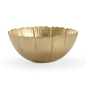 Elegante Tazón de Servir de Metal, Tazón de Acero Inoxidable para Alimentos, Vajilla Moderna para Mesa de Comedor, Plato para Servir Ensaladas y Frutas, Decoración para el Hogar y la Cocina - Product Image 5