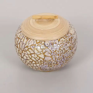 ใยไผ่แบบฝังเปลือกไข่แบบทำมืออย่างยั่งยืนอุปกรณ์จัดระเบียบที่ทนทานเป็นมิตรต่อสิ่งแวดล้อมจากเวียดนาม - Product Image 1